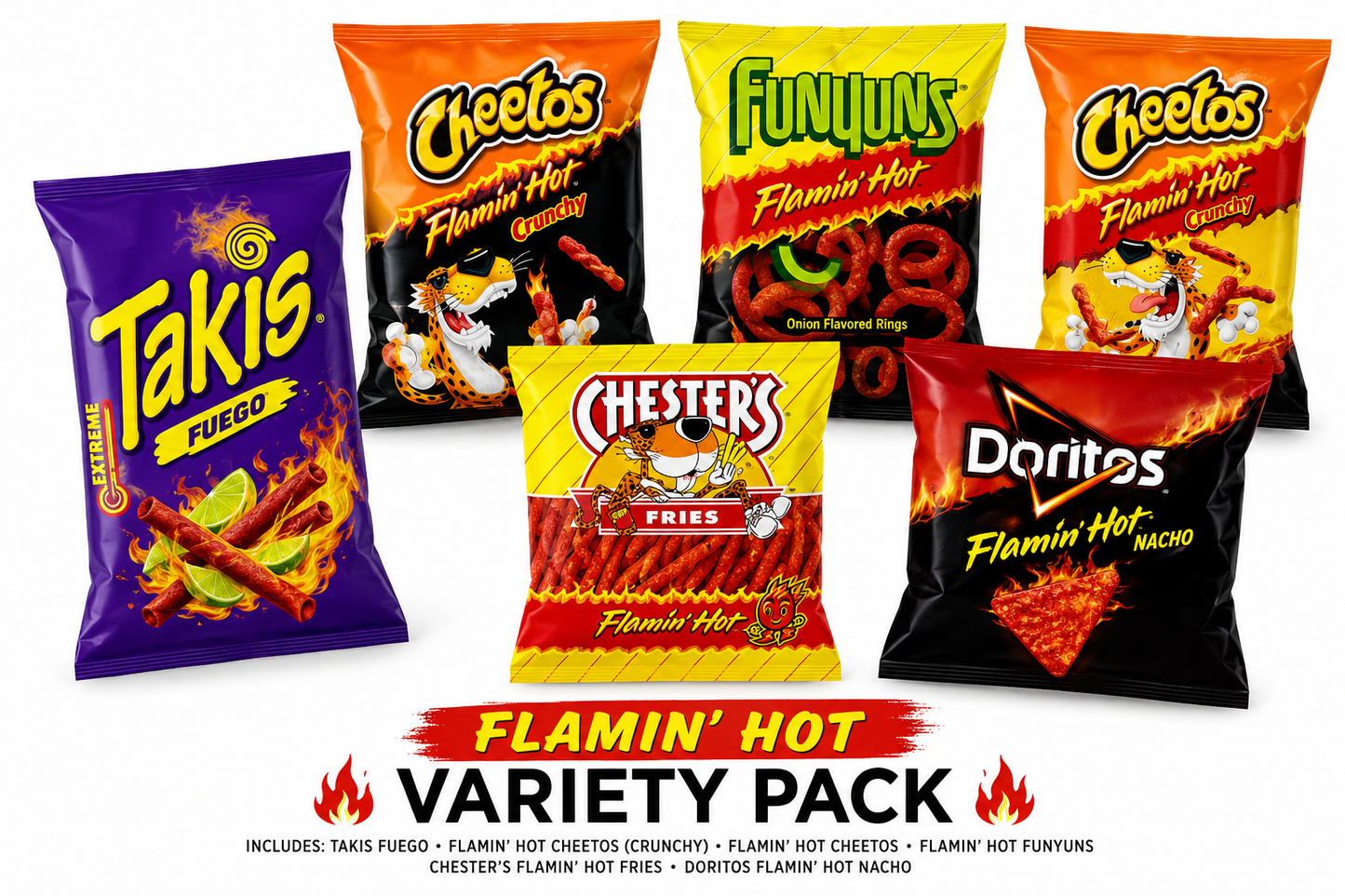 SMALL Flamin Hot Variety Chips
