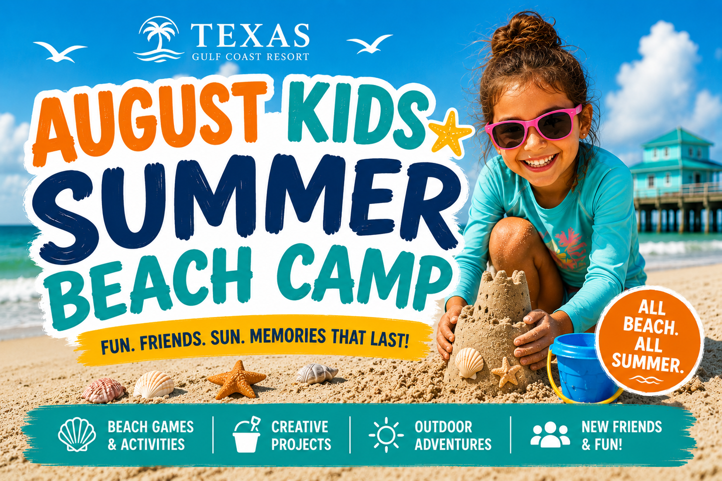 August Kids Summer Beach Camp Ticket