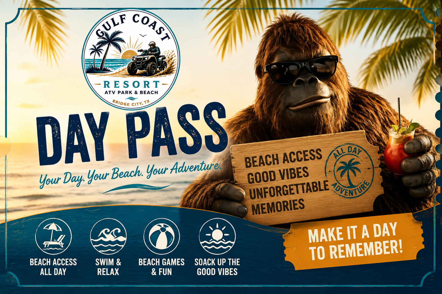 Beach Day Pass