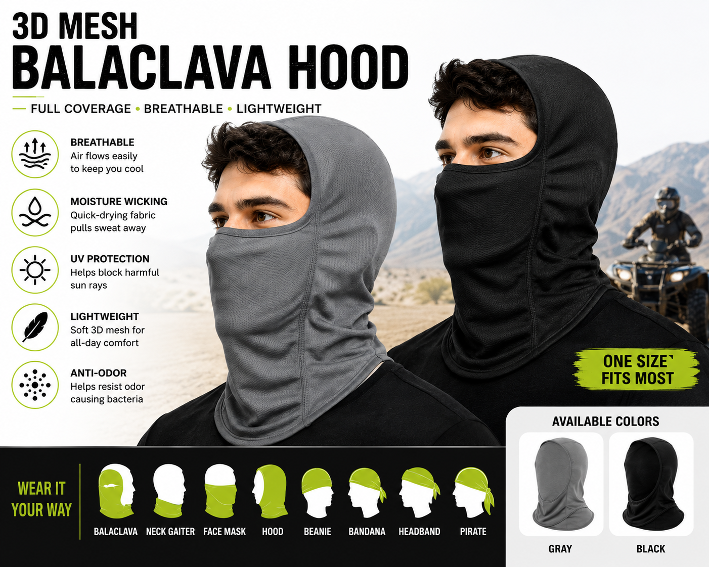 Multifunctional Balaclava Hood