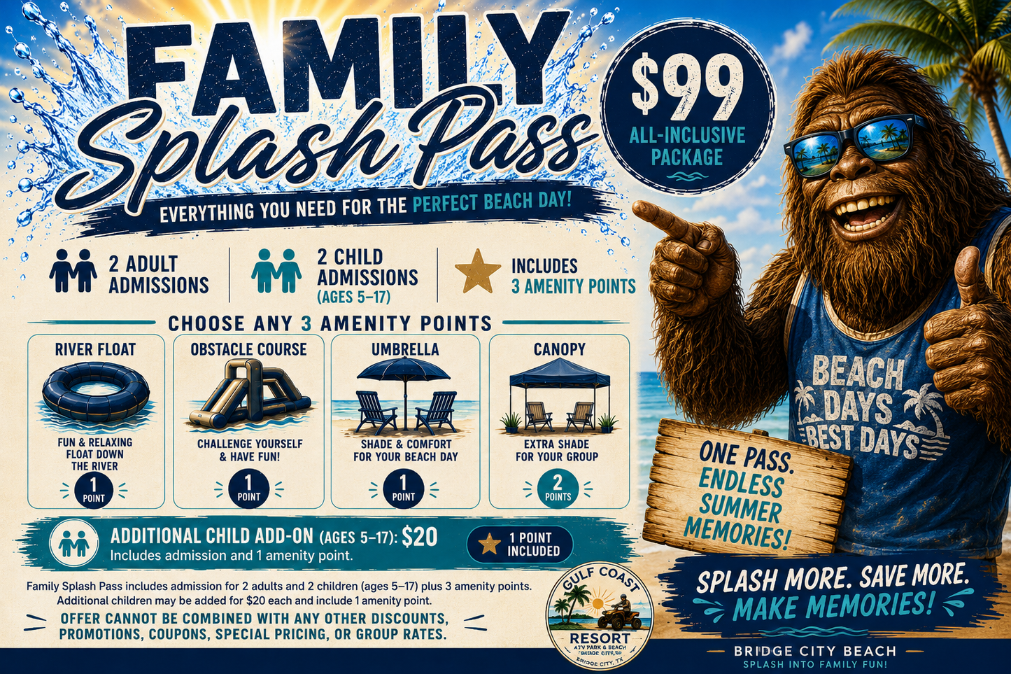 Family Splash Pass