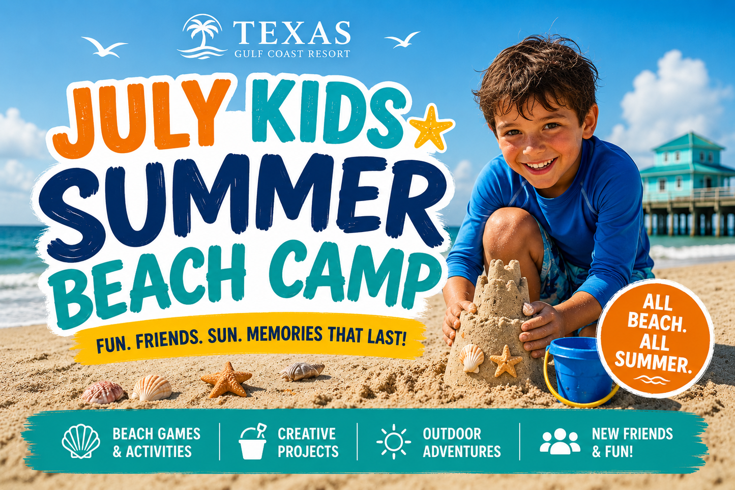 July Kids Summer Beach Camp Ticket