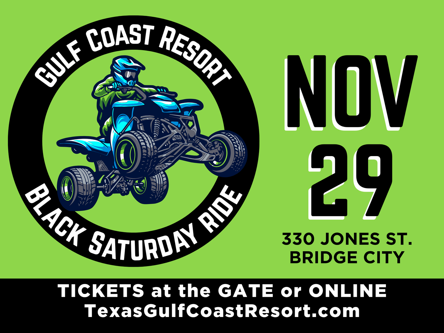 Black Saturday 11.29.25 ATV Tickets