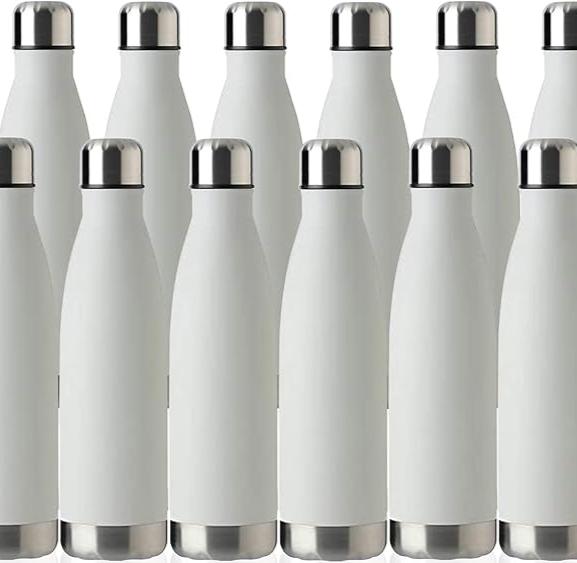 White 17oz Water Bottles