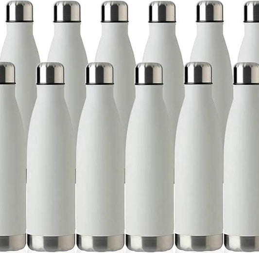 White 17oz Water Bottles